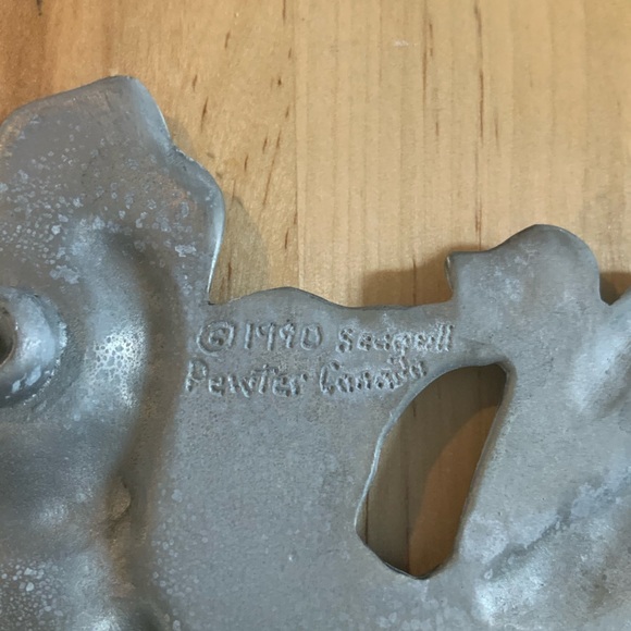 Vintage Seagull Pewter Trivet - Picture 3 of 3